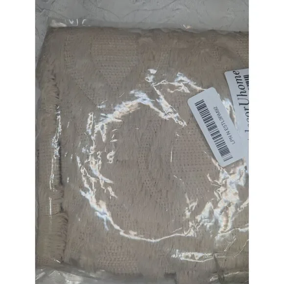 🛋️ NWT decorUhome Faux Fur Throw Pillow Covers 18" Set of 2 Beige - Picture 7 of 7